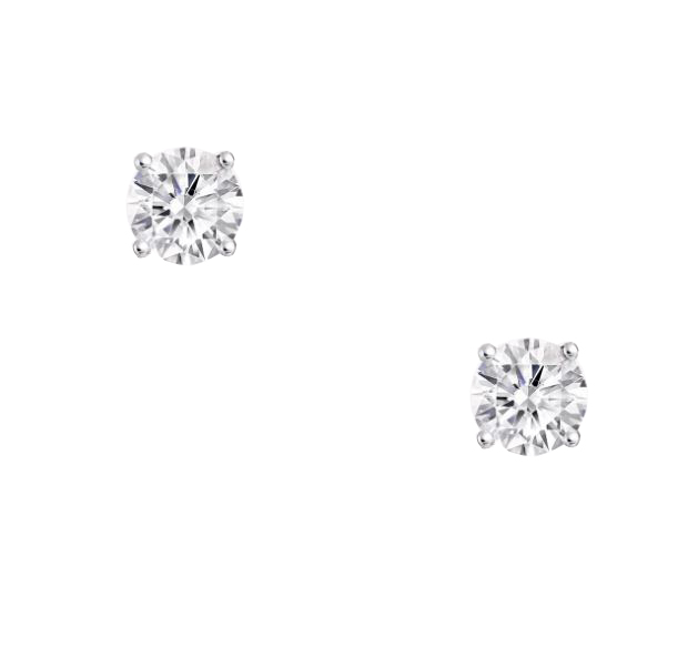 Jewellery Round Diamond 2.3ct Solitare Stud