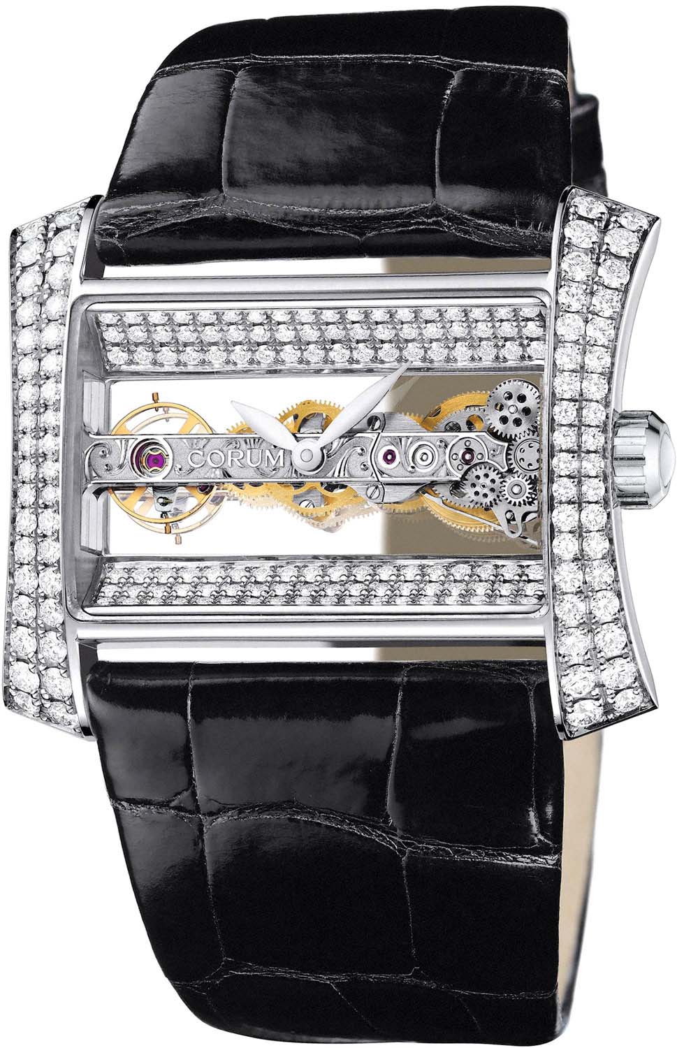 Corum Golden Bridge Lady White Gold Diamonds