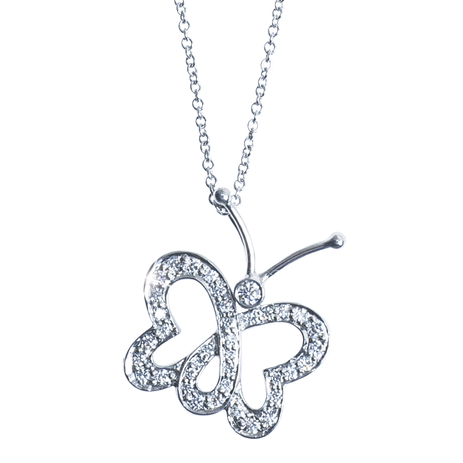 Tiffany & Co. Diamond Butterfly Pendant