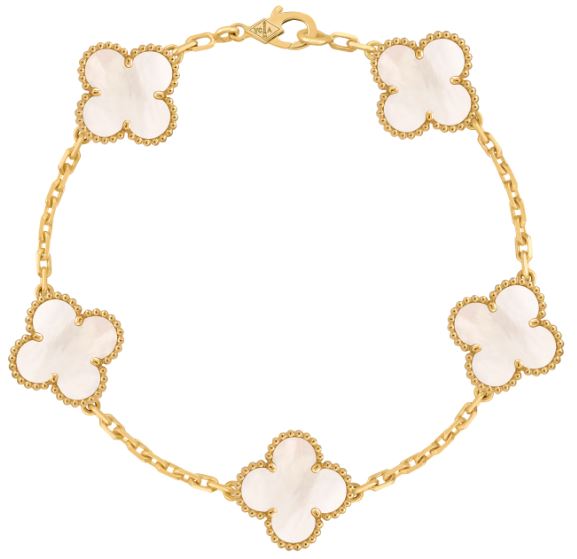 Van Cleef & Arpels Vintage Alhambra bracelet, 5 motifs