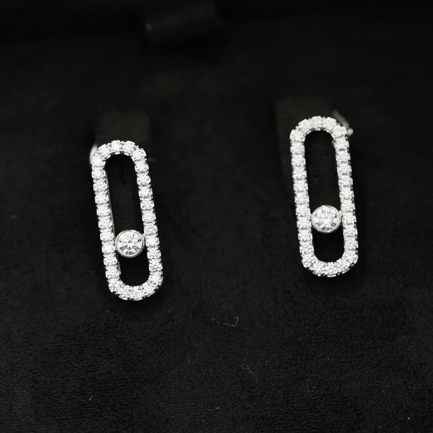 Messika Move Uno Diamond Pavé Earrings