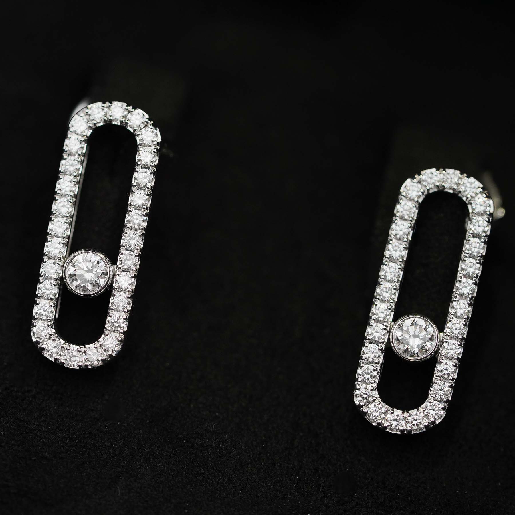 Messika Move Uno Diamond Pavé Earrings