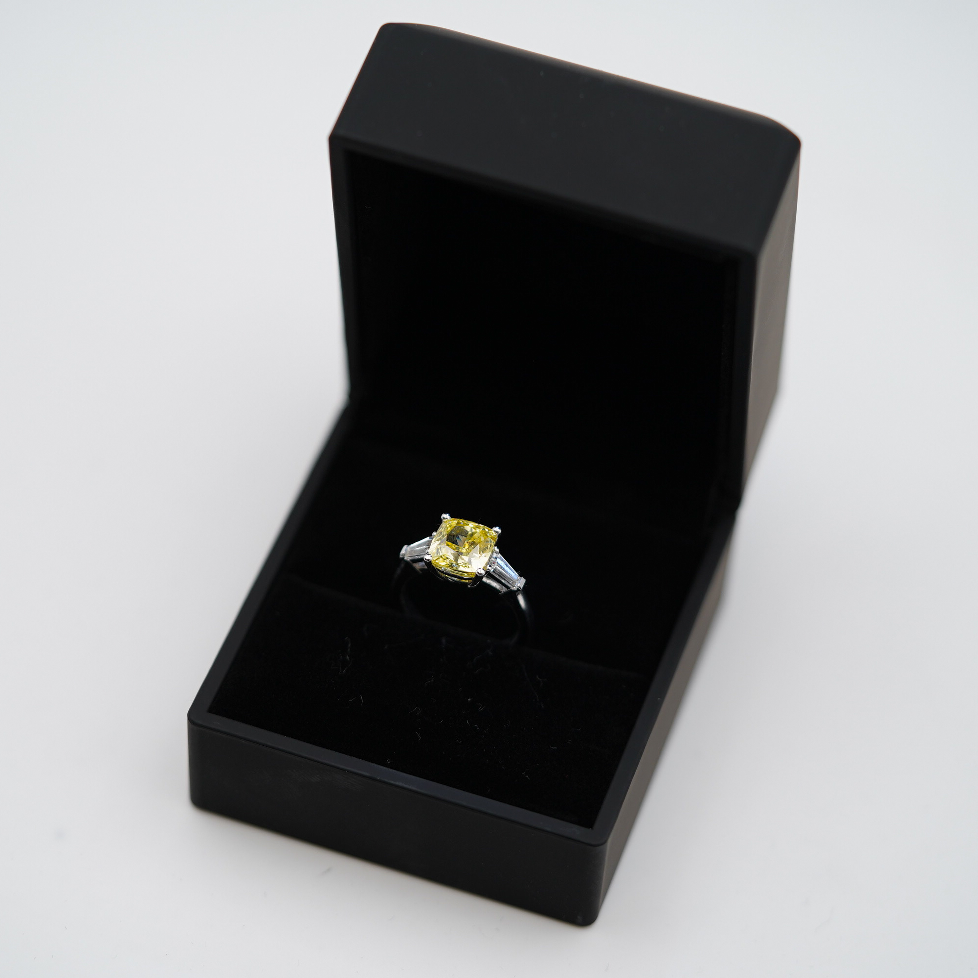 Jewellery Promise Cushion Cut Yellow Diamond
