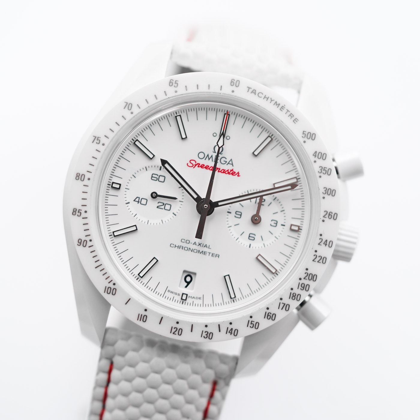 Omega Speedmaster Moonwatch Co-Axial Chronograph  White Side Of The Moon