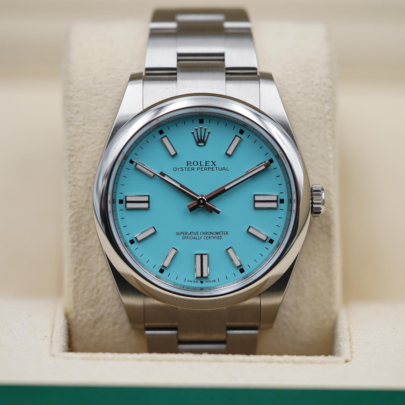 Rolex Oyster Perpetual 41 mm Tiffany Custom