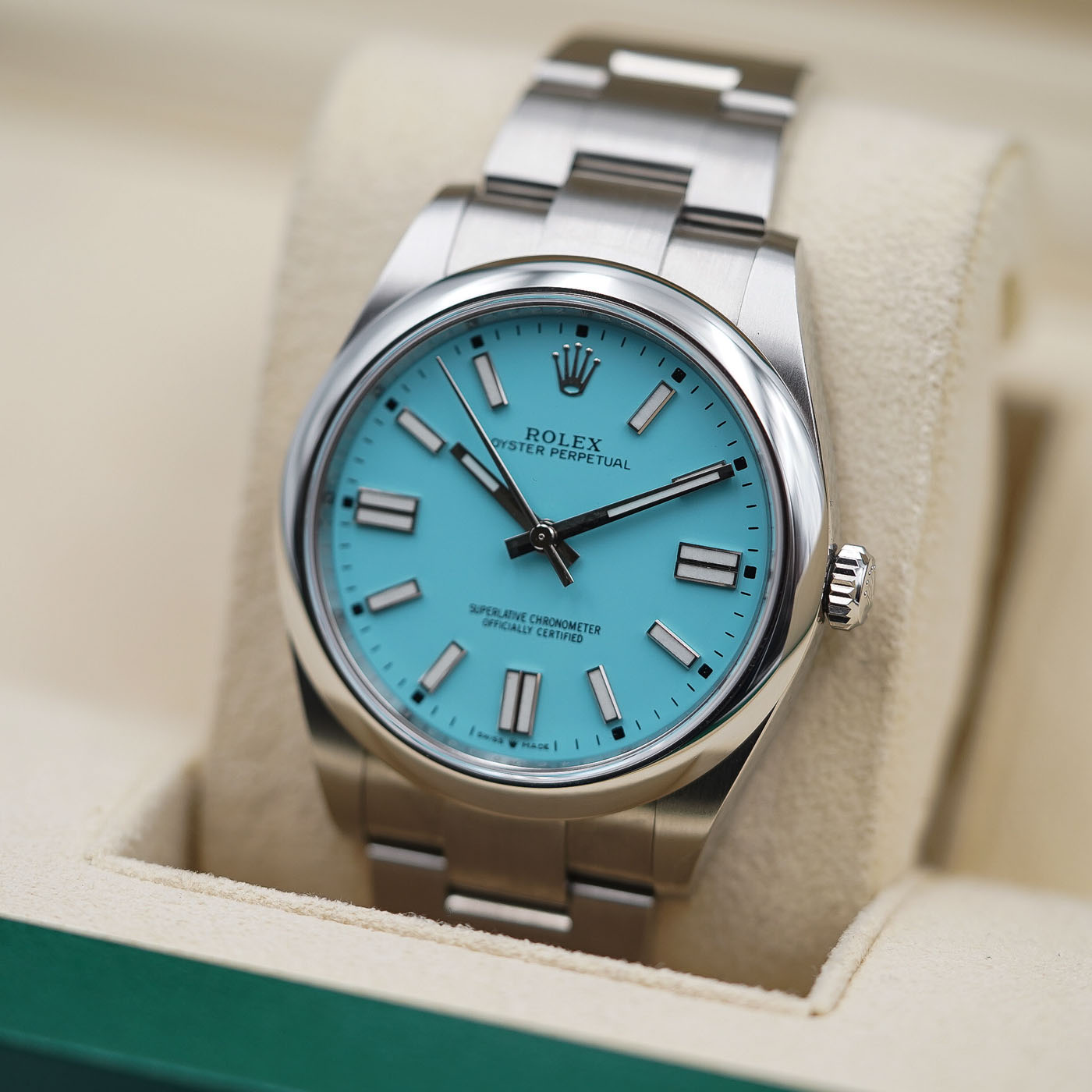 Rolex Oyster Perpetual 41 mm Tiffany Custom
