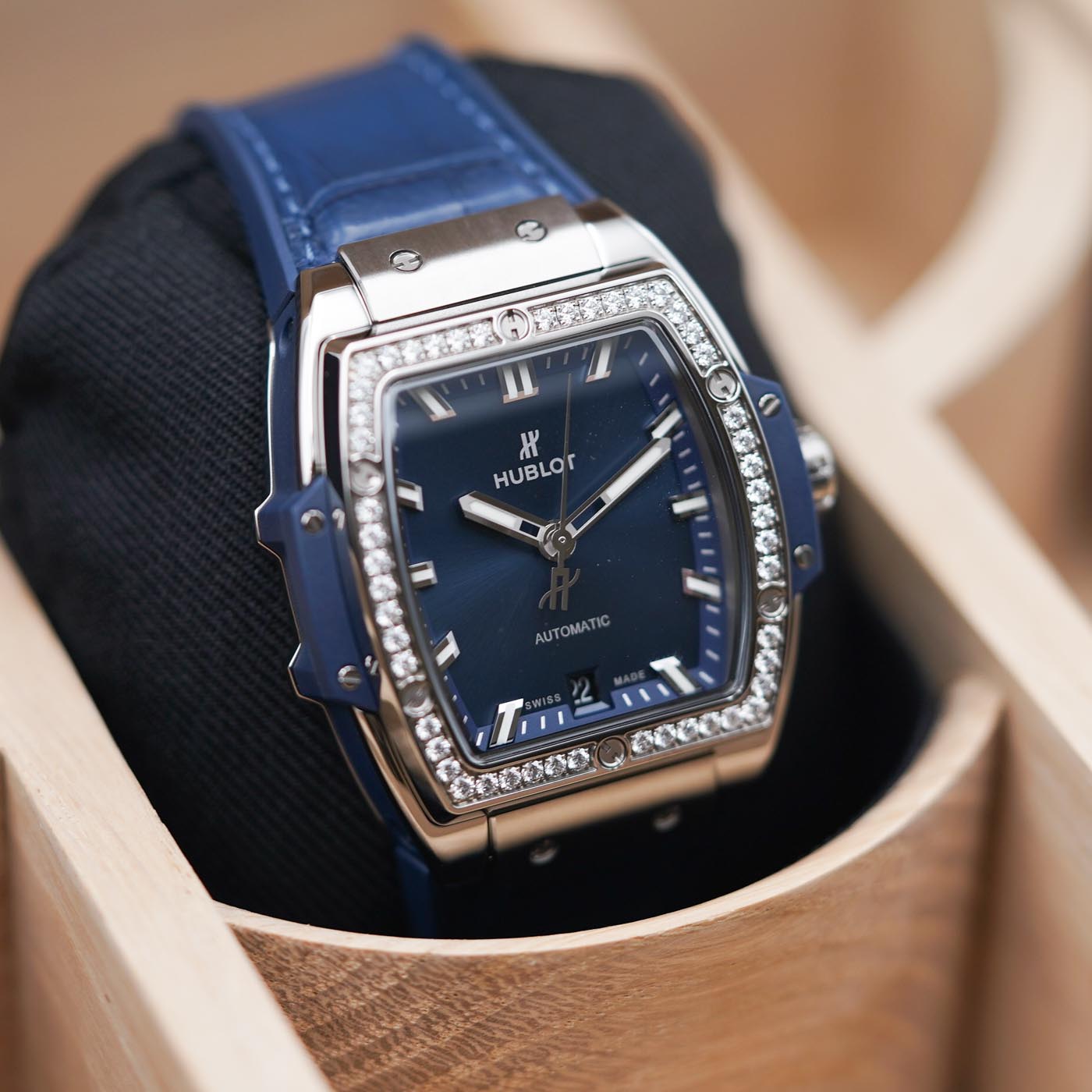 Hublot Spirit of Big Bang 39 Titanium Blue Diamonds