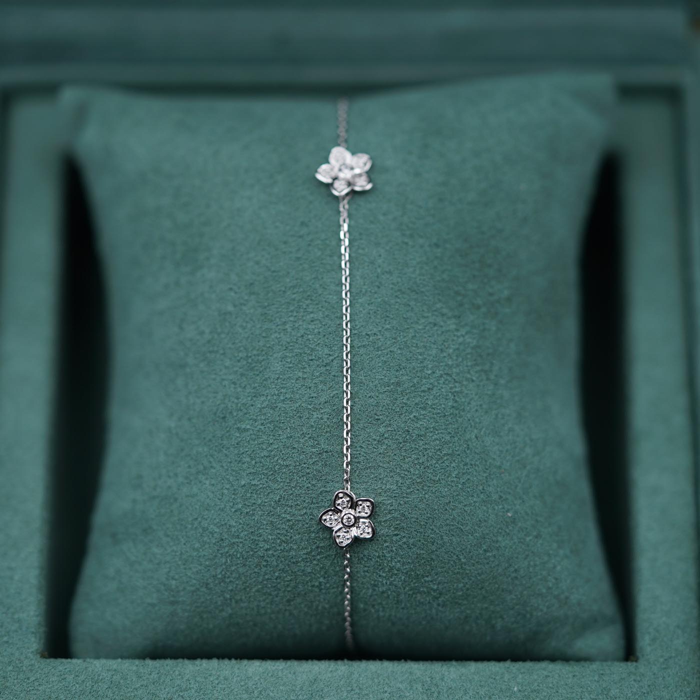 Graff Wild Flower Petite Pavé Diamond Bracelet