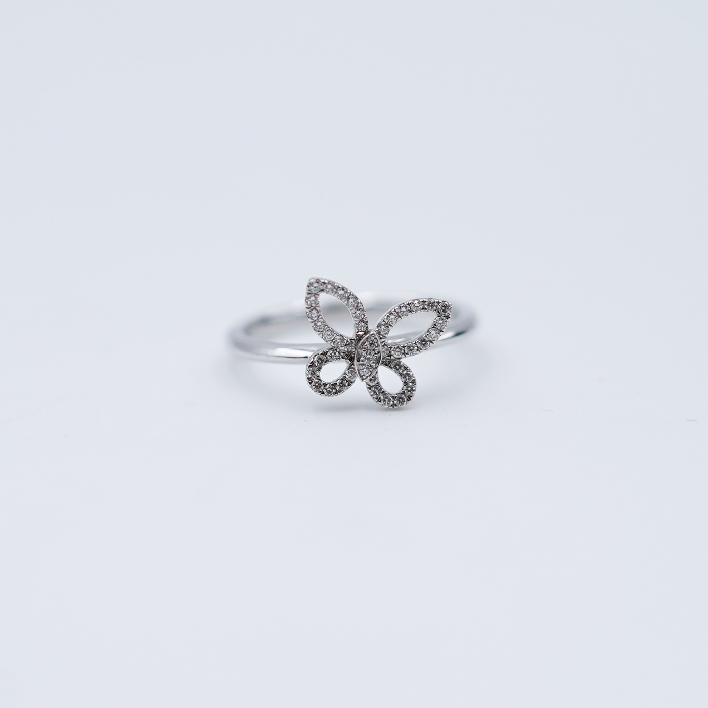 Graff Mini Butterfly Silhouette Diamond Ring