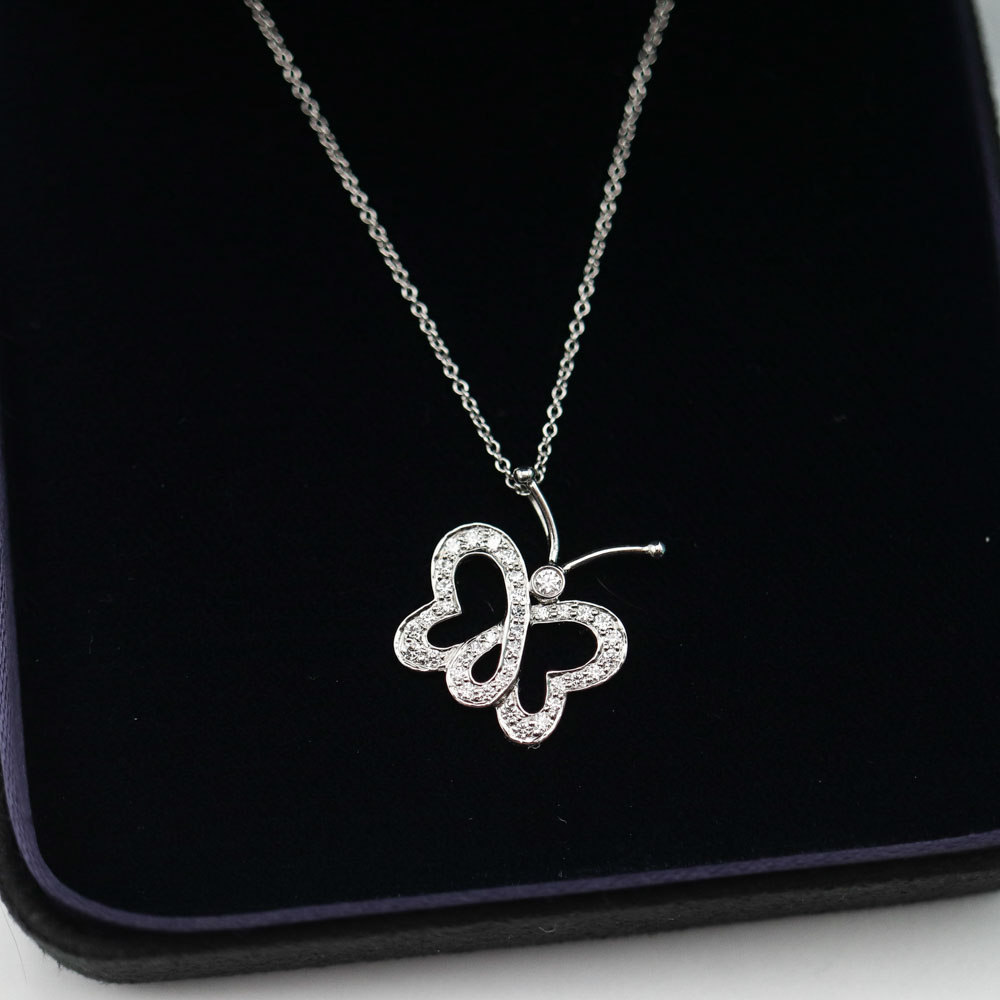 Tiffany & Co. Diamond Butterfly Pendant