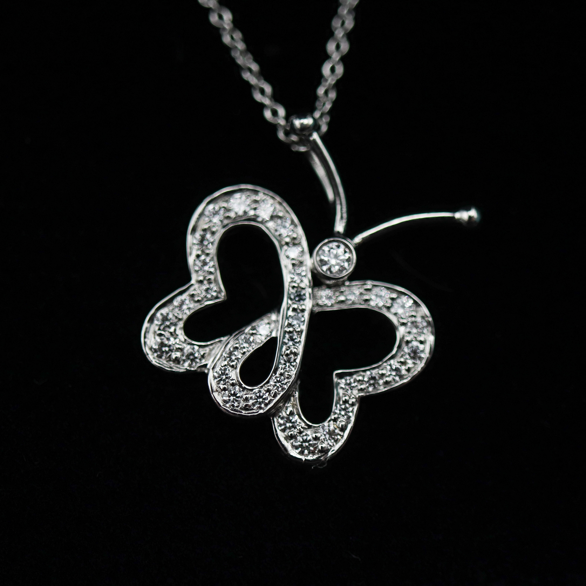 Tiffany & Co. Diamond Butterfly Pendant