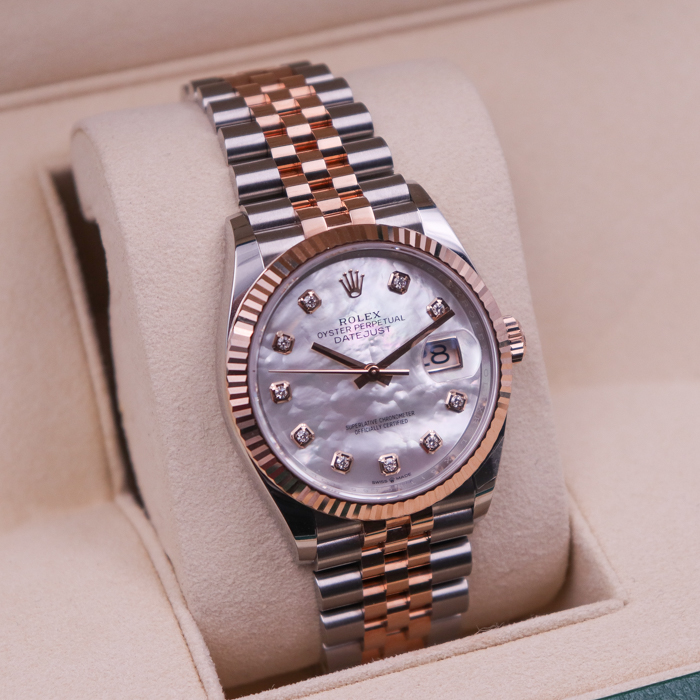 rolex datejust 36mm silver dial