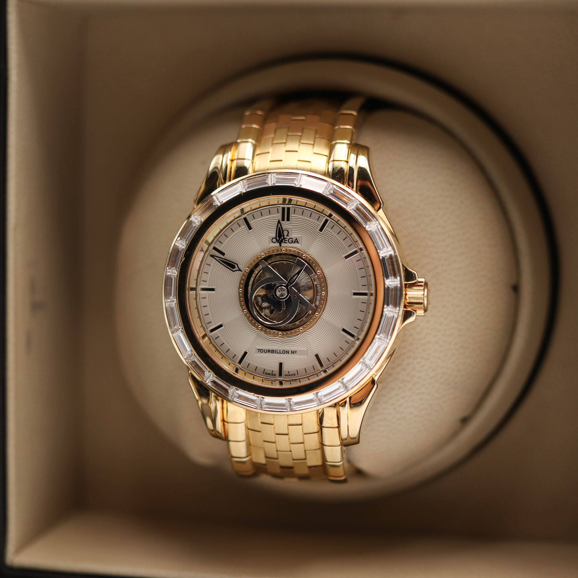 Omega De Ville Tourbillon Baguette Diamonds