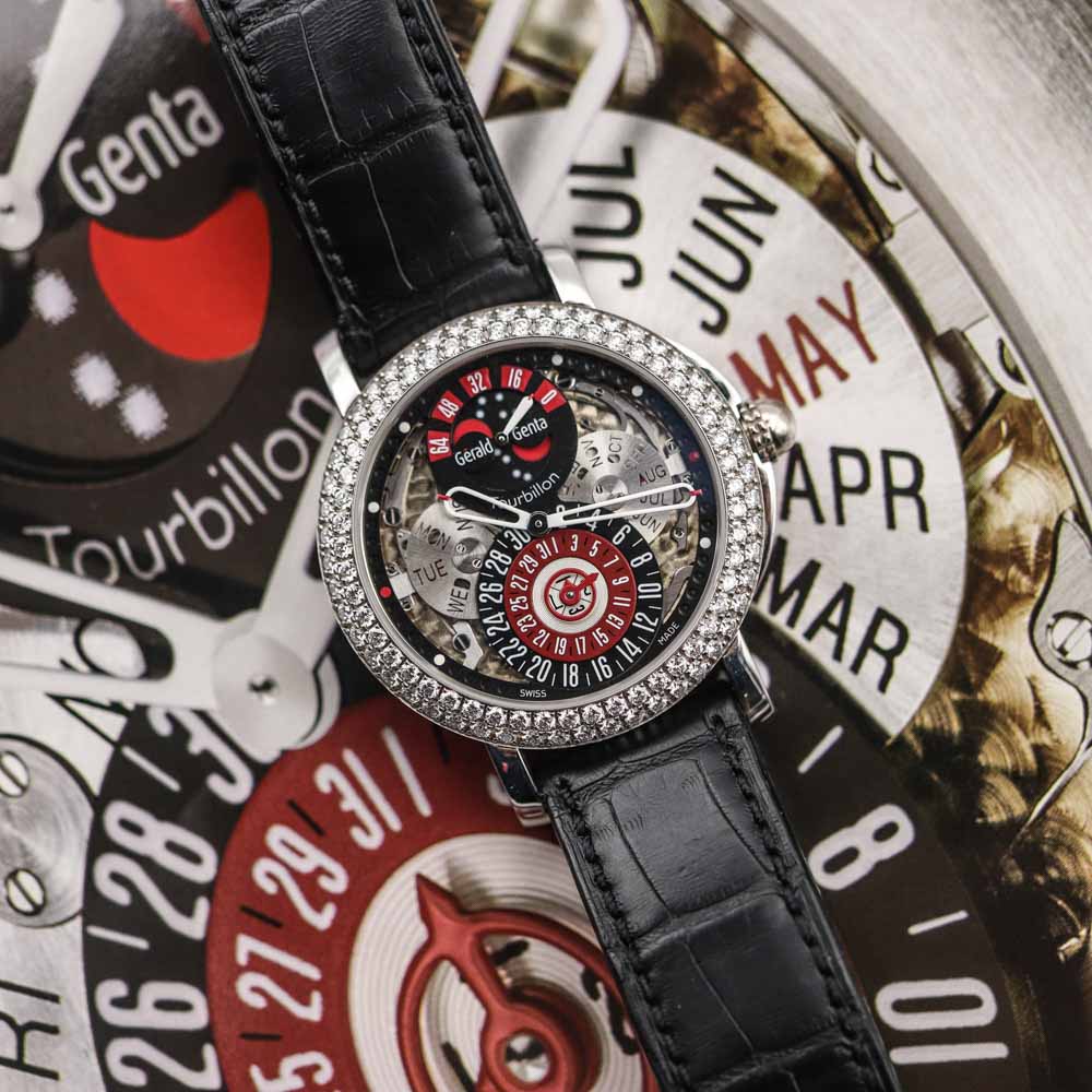 Gerald Genta Arena Tourbillon Perpetual Calendar Moonphase