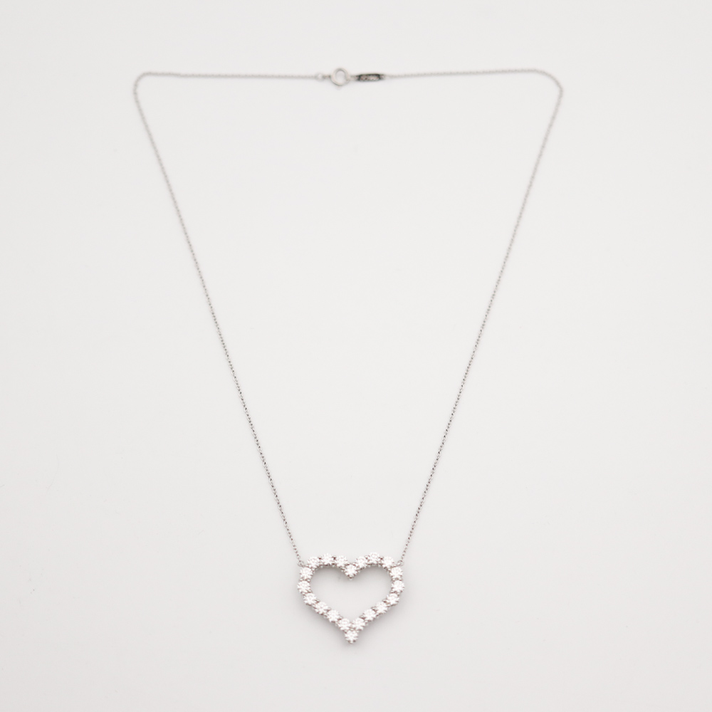 Tiffany & Co. Diamond Heart Pendant Large