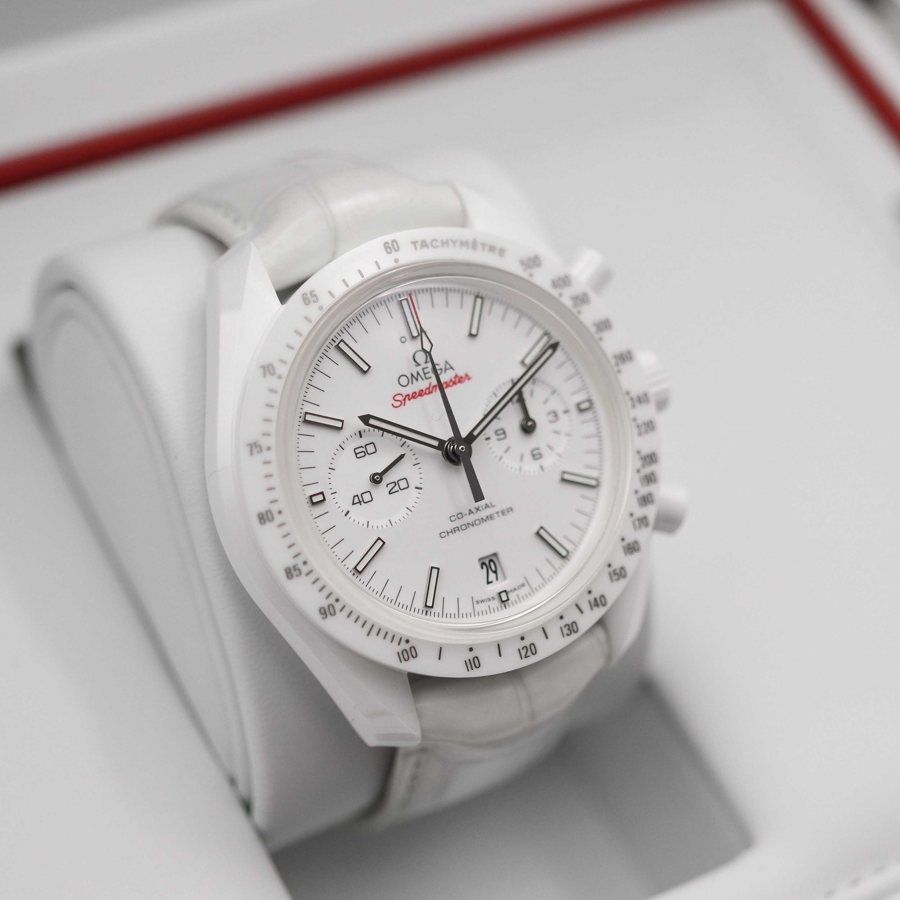 Omega Speedmaster Moonwatch Co-Axial Chronograph  White Side Of The Moon