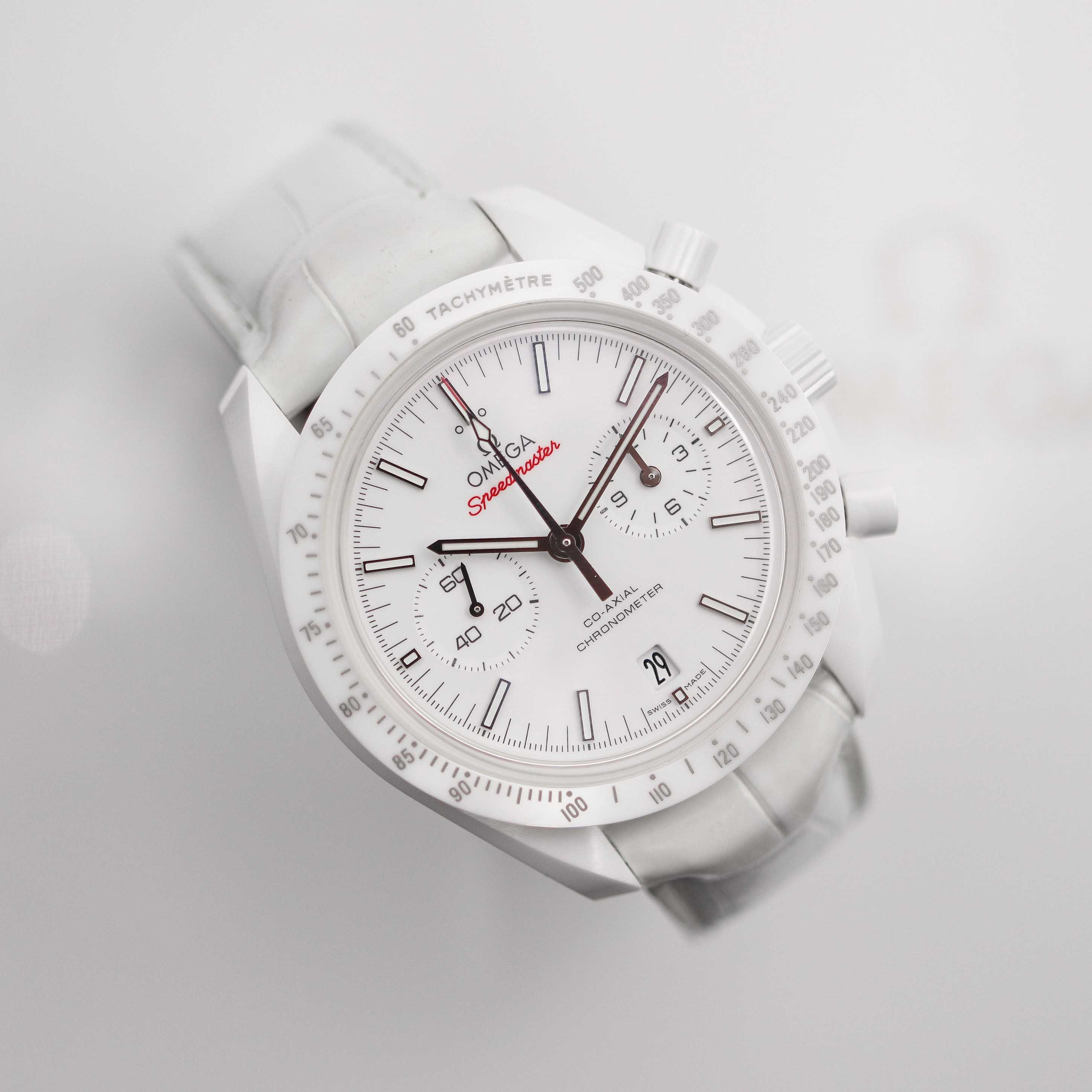 Omega Speedmaster Moonwatch Co-Axial Chronograph  White Side Of The Moon