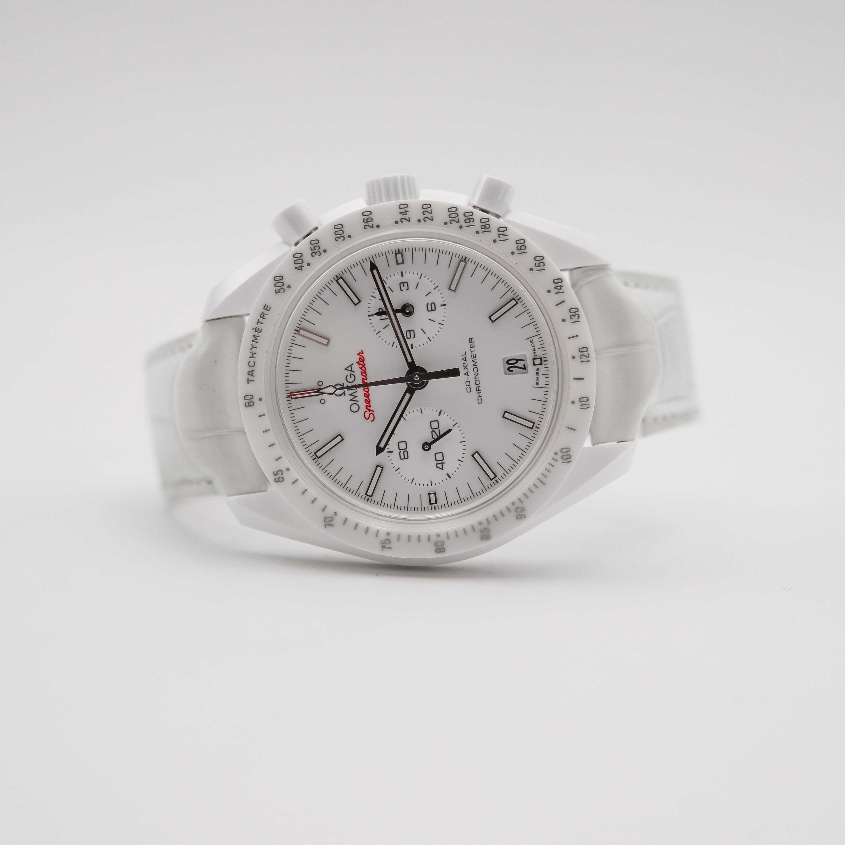 Omega Speedmaster Moonwatch Co-Axial Chronograph  White Side Of The Moon