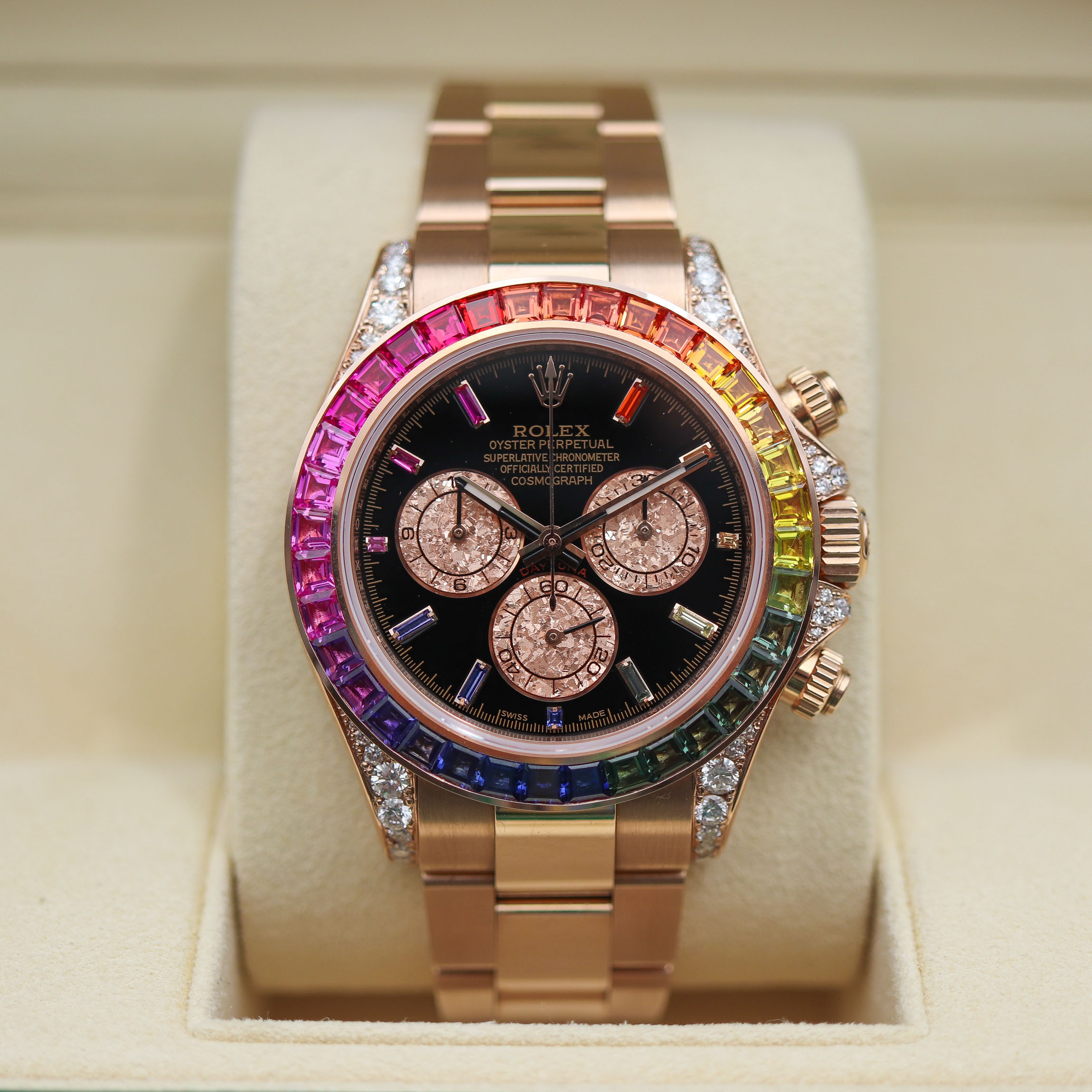 Rolex Daytona Rainbow Custom Diamonds