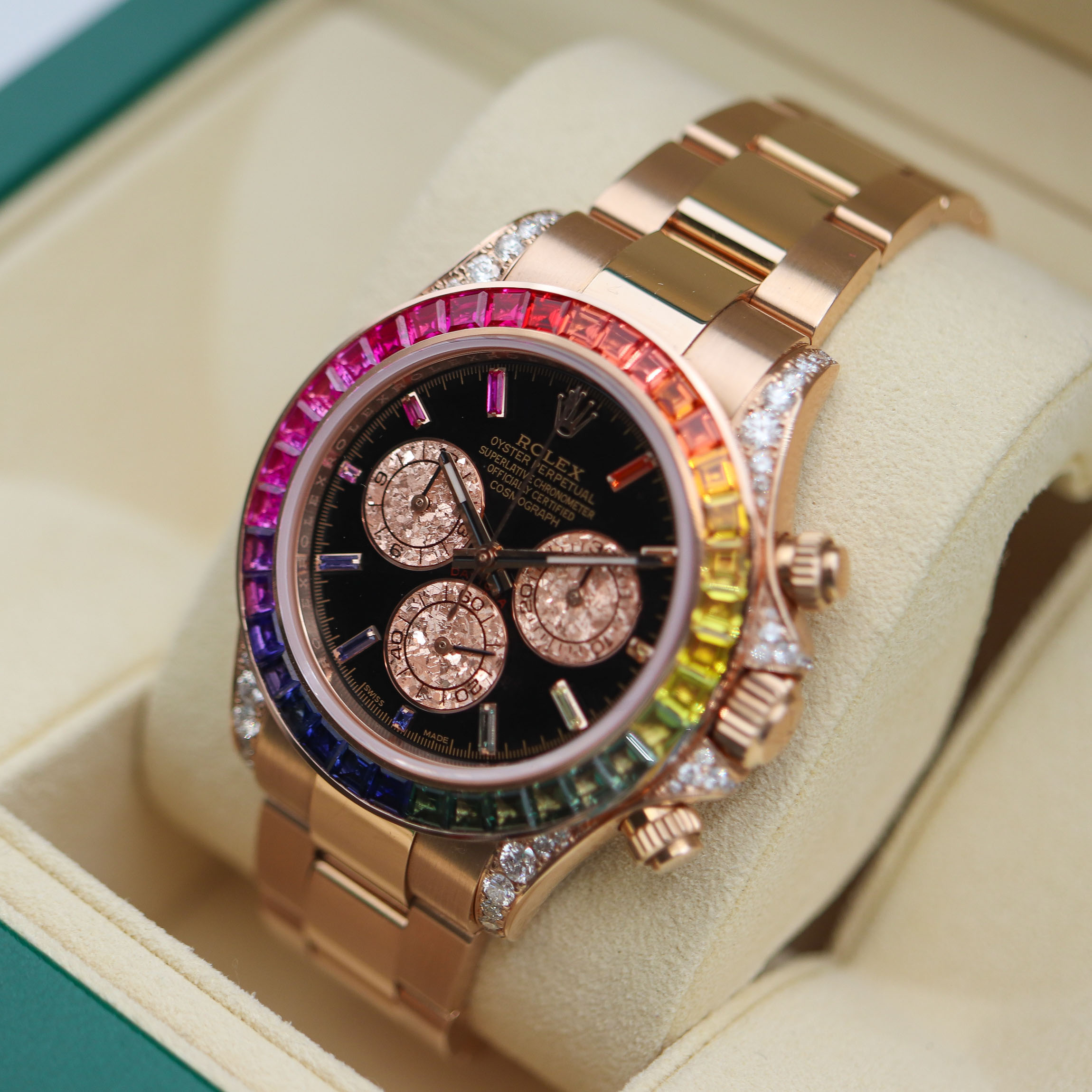 Rolex Daytona Rainbow Custom Diamonds