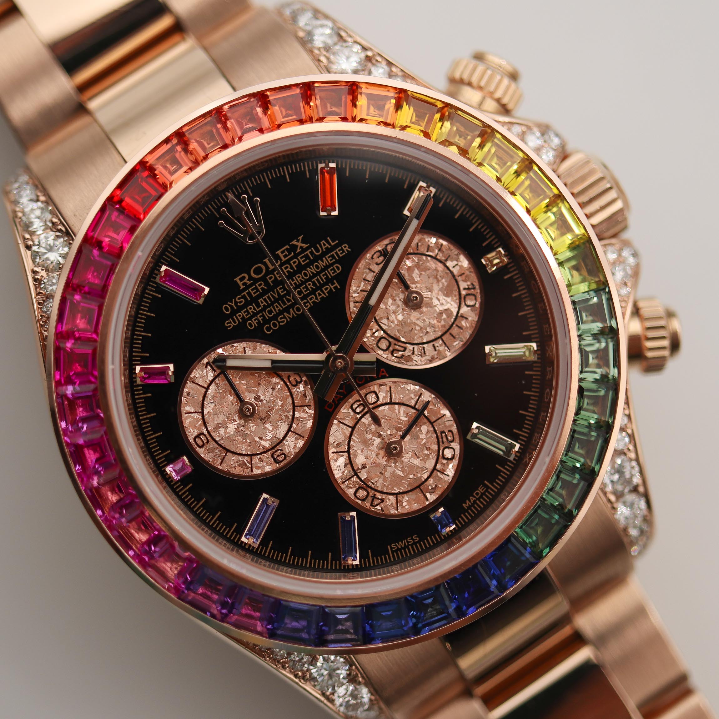 Rolex Daytona Rainbow Custom Diamonds