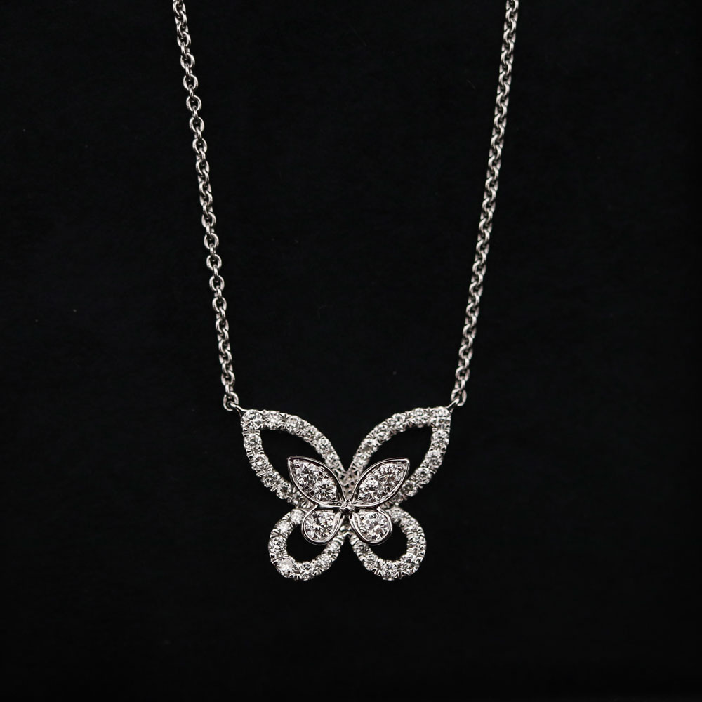 Graff Butterfly Silhouette Diamond Mini Pendant