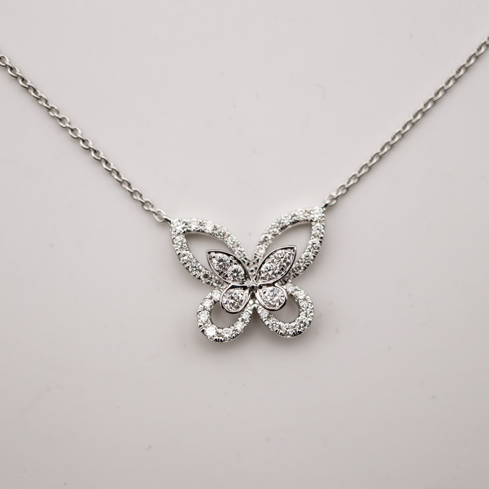 Graff Butterfly Silhouette Diamond Mini Pendant