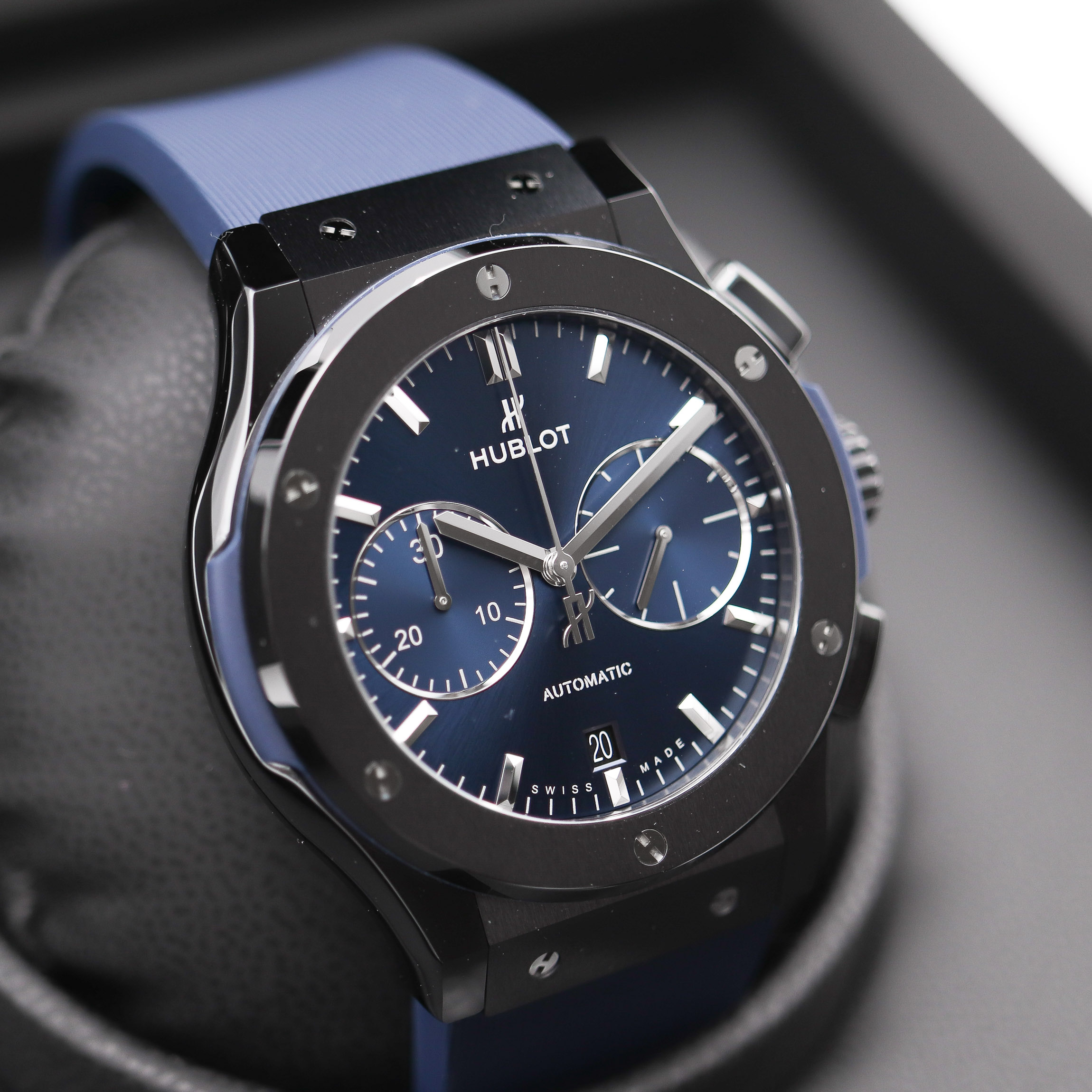 Hublot Classic Fusion 45 Ceramic Blue Chronograph