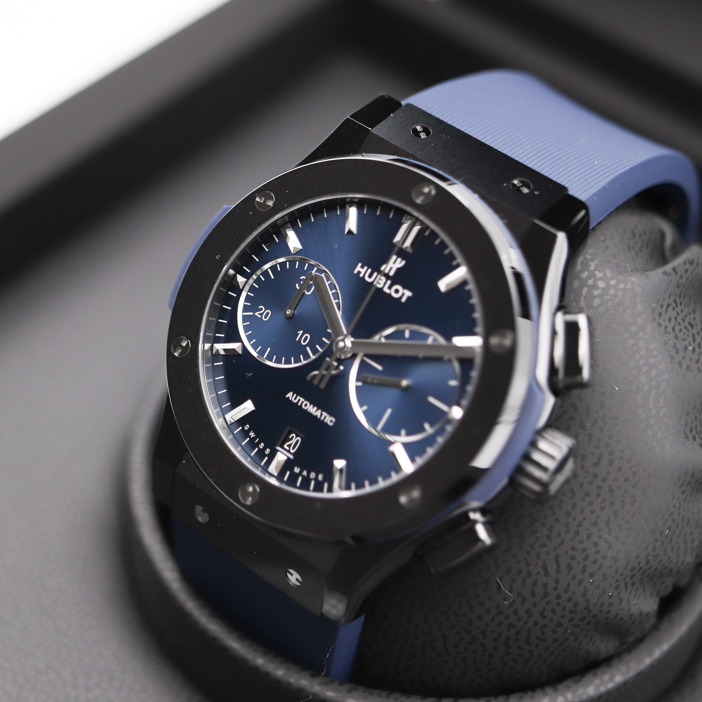 Hublot Classic Fusion 45 Ceramic Blue Chronograph