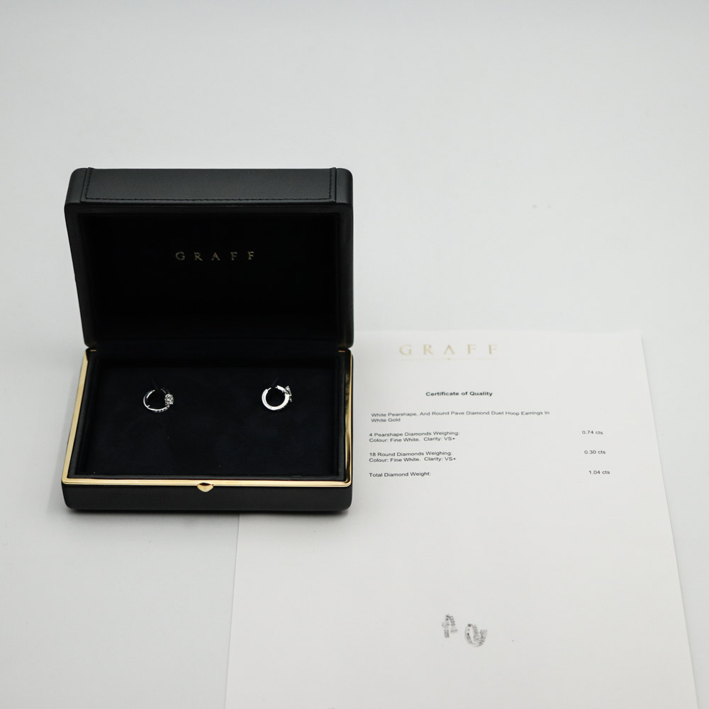 Graff Duet Diamond Hoop Earrings