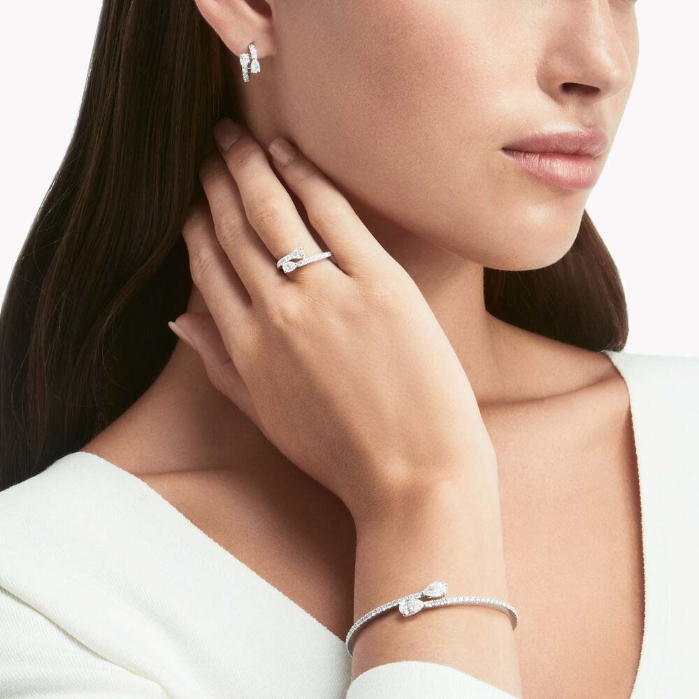 Graff Duet Diamond Hoop Earrings