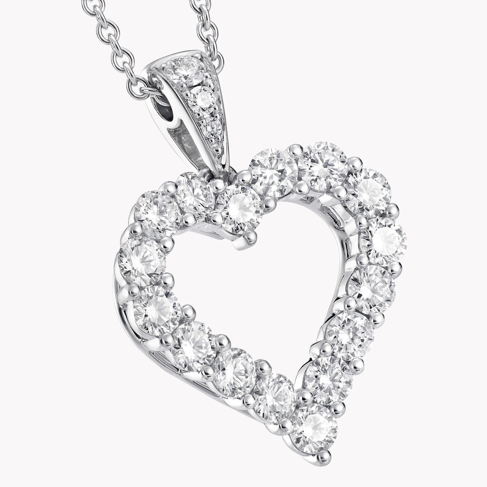 Graff Diamond Heart Silhouette Pendant