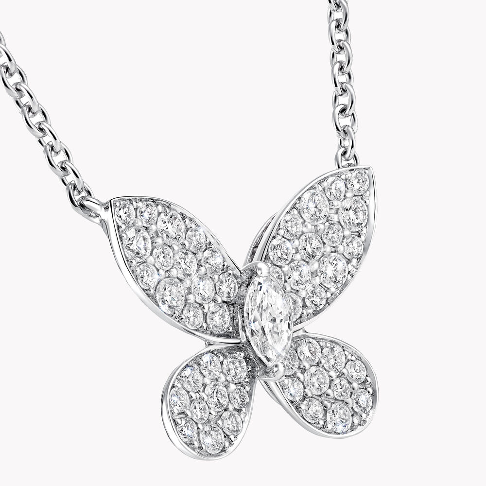 Graff Pavé Butterfly Diamond Small Pendant