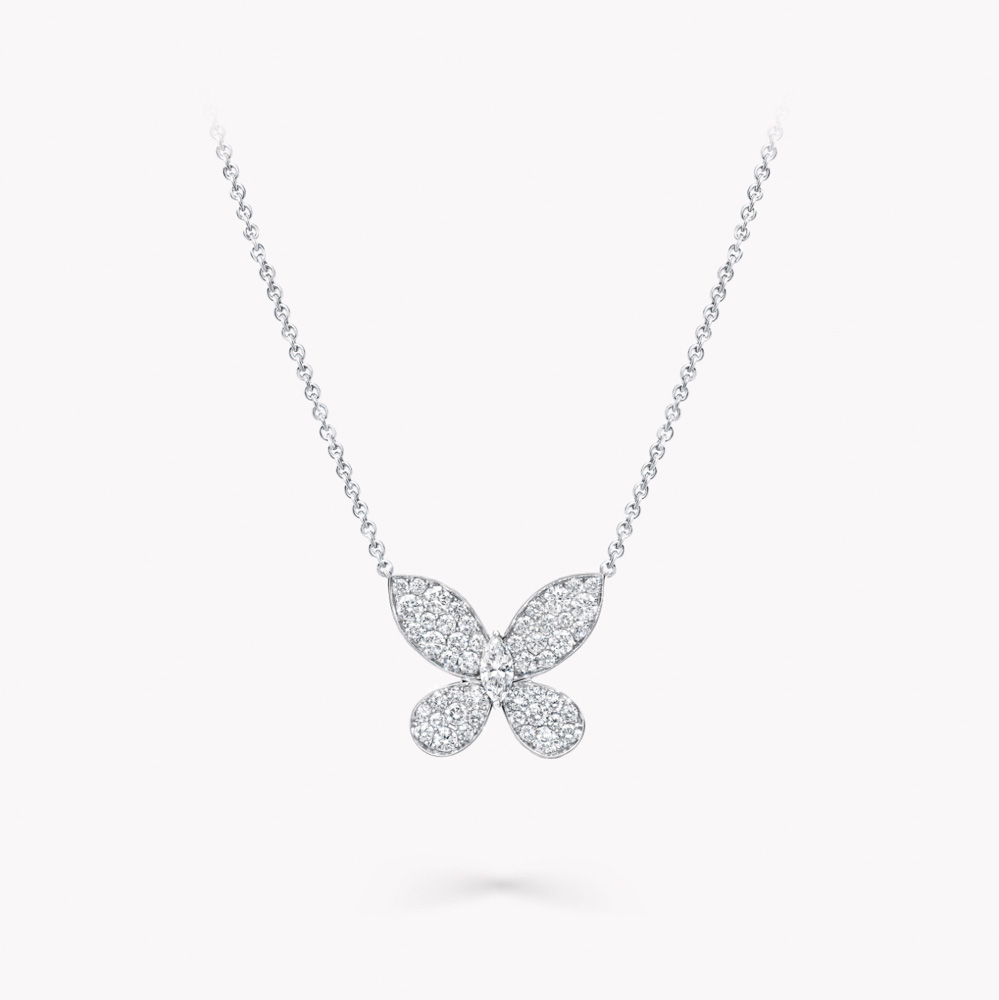 Graff Pavé Butterfly Diamond Small Pendant