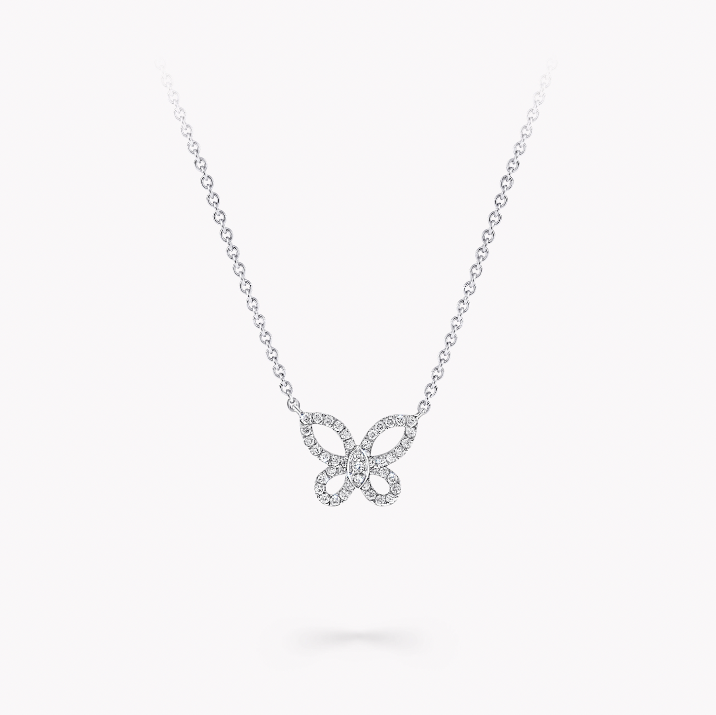 Graff Mini Butterfly Silhouette Diamond Pendant