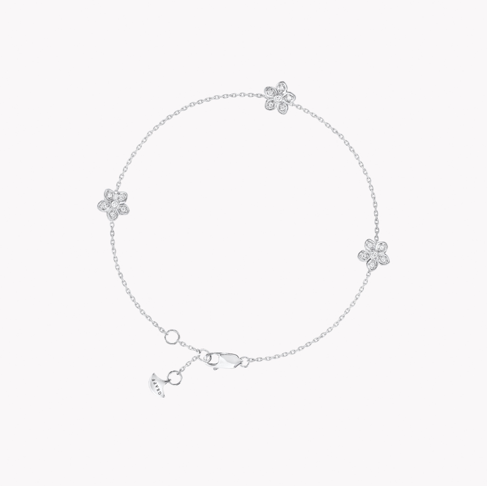 Graff Wild Flower Petite Pavé Diamond Bracelet