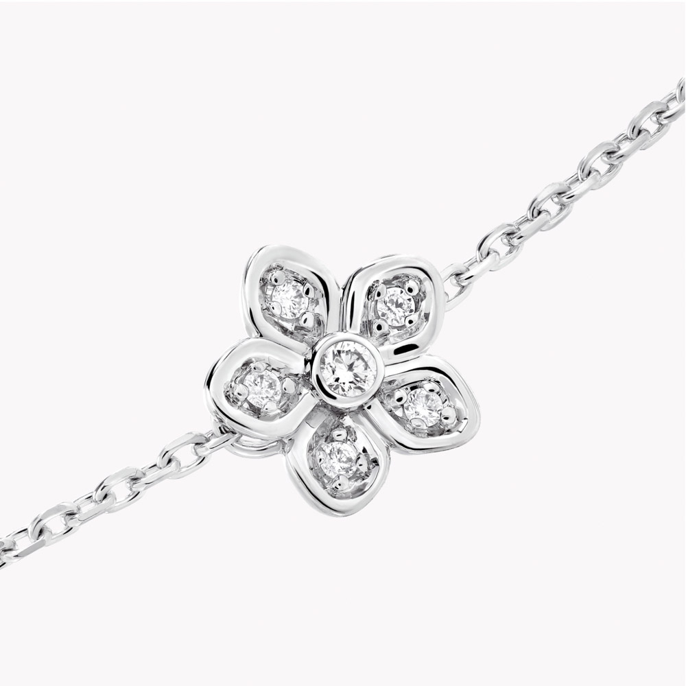 Graff Wild Flower Petite Pavé Diamond Bracelet