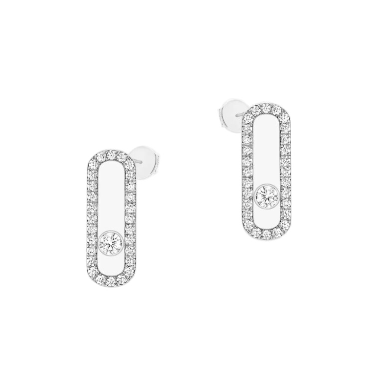 Messika Move Uno Diamond Pavé Earrings